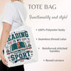 Reading Is My Favorite Sport Tote Bag, Book Lover Tote, Romance Reader Bag, BookTok Gift, Reader Club Book Bag