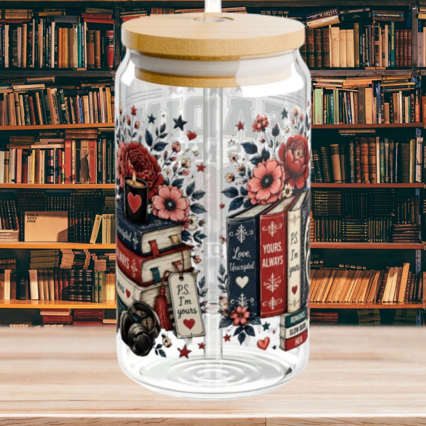 Reading Is My Favorite Sport Glass Can
