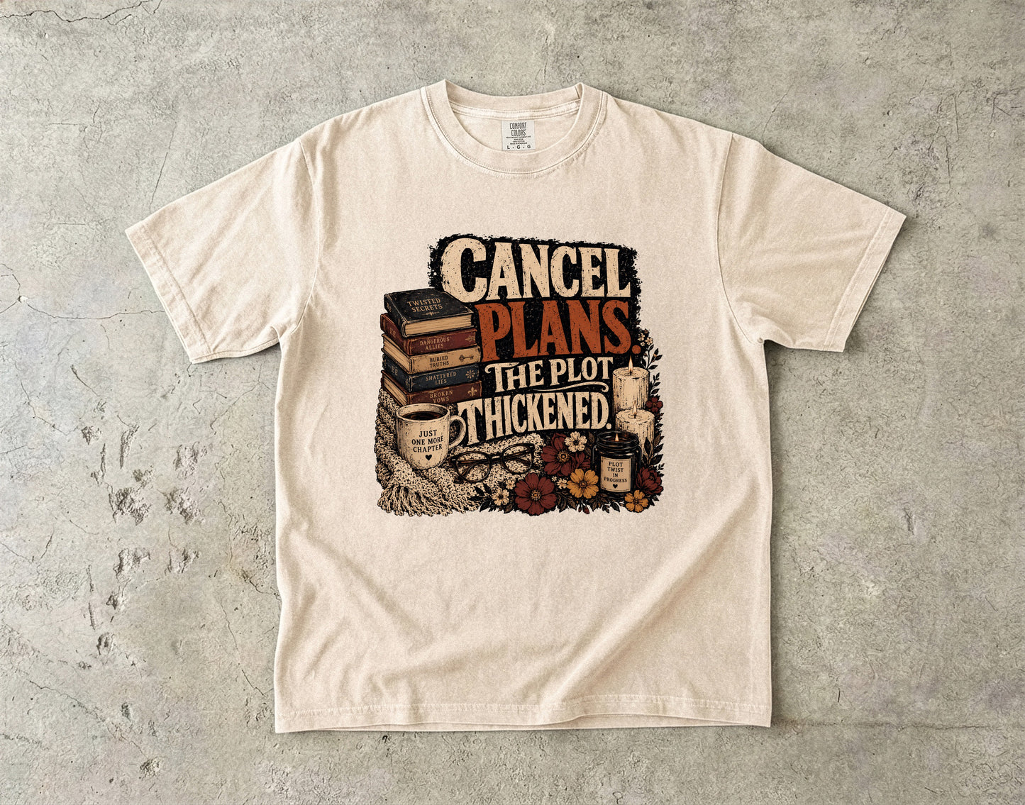 Cancel Plans Shirt, Book Lover Tee, Romance Reader Shirt, Cozy Reading Tee, BookTok Shirt, Introvert Book Lover Gift