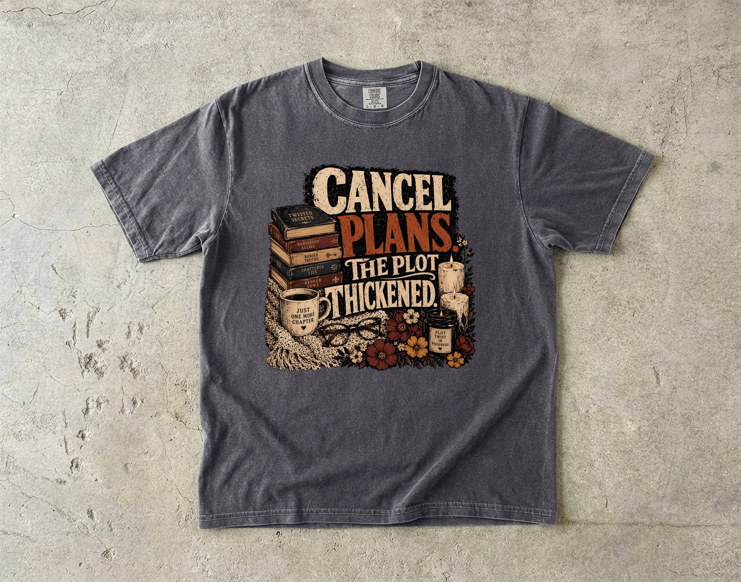 Cancel Plans Shirt, Book Lover Tee, Romance Reader Shirt, Cozy Reading Tee, BookTok Shirt, Introvert Book Lover Gift