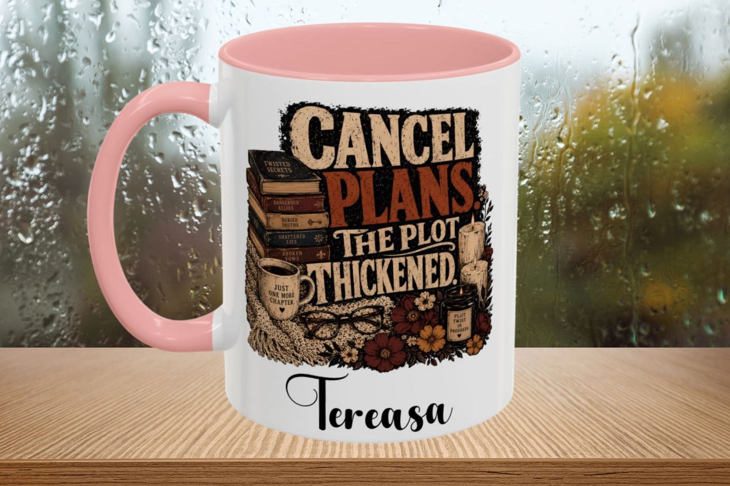 Personalized Book Lover Mug, Custom Name Coffee Cup, Romance Reader Mug, BookTok Gift, Personalized Reader Coffee Mug