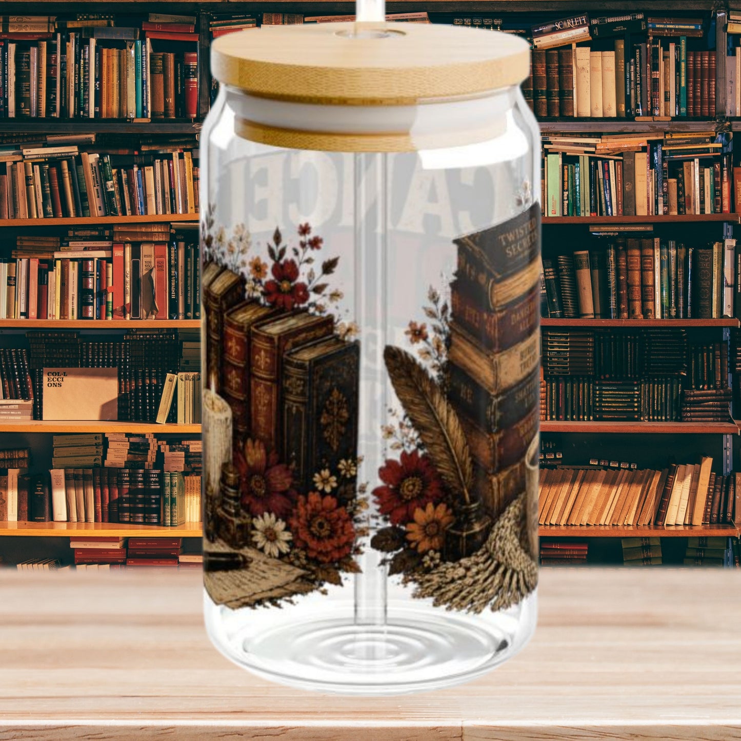 Cancel Plans Glass Cup, Book Lover Libby Cup, Reader Iced Coffee Glass, BookTok Drinkware, Cozy Reading Glass Can