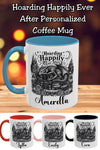 Hoarding Happily Ever Afters Mug, Fantasy Romance Coffee Mug, Dragon Book Lover Cup, Romantasy Reader Gift, BookTok Mug