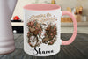 Personalized Running On Romance Mug, Custom Romance Reader Coffee Mug, Book Lover Cup, BookTok Reading Mug, Floral Literary Gift