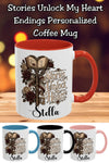 Personalized Stories Unlock My Heart Mug | Custom Romance Reader Coffee Cup | Gothic Book Lover Mug | Literary BookTok Gift
