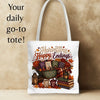 Harvesting Happy Endings Tote Bag | Fall Romance Reader Book Tote | Cozy Autumn Book Lover Bag | BookTok Literary Gift