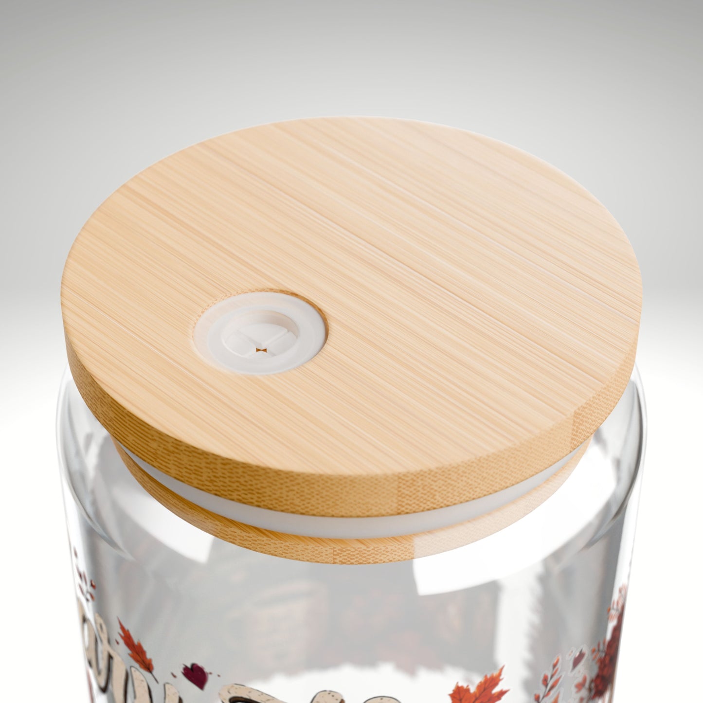 Harvesting Happy Endings Glass Cup Wrap | Fall Romance Reader 16 oz Libby Cup | Cozy Autumn Book Lover Glass Can Design