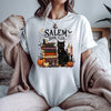 Salem Book Club Shirt, Halloween Book Lover Tee, Witchy Black Cat Book Club Shirt, Spooky Season Reader T-Shirt