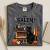 Salem Book Club Shirt, Halloween Book Lover Tee, Witchy Black Cat Book Club Shirt, Spooky Season Reader T-Shirt