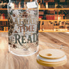 Always Time to Read Glass Cup, Personalized Book Lover Glass Can, Romance Reader Iced Coffee Cup, BookTok Gift, Literary Libbey Style Glass