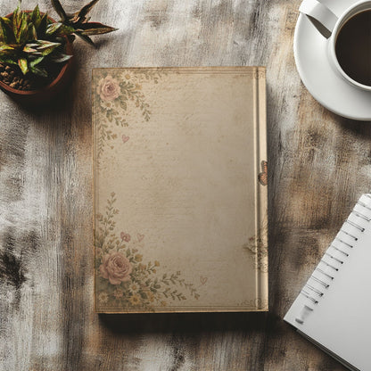 Booked for the Afternoon Journal, Personalized Book Lover Notebook, Romance Reader Journal, BookTok Gift, Cottagecore Hardcover Journal