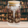 Raised by Romance Novels Personalized Glass Cup, Book Lover Iced Coffee Cup, BookTok Romance Reader Gift , 16 oz Libbey Glass Can