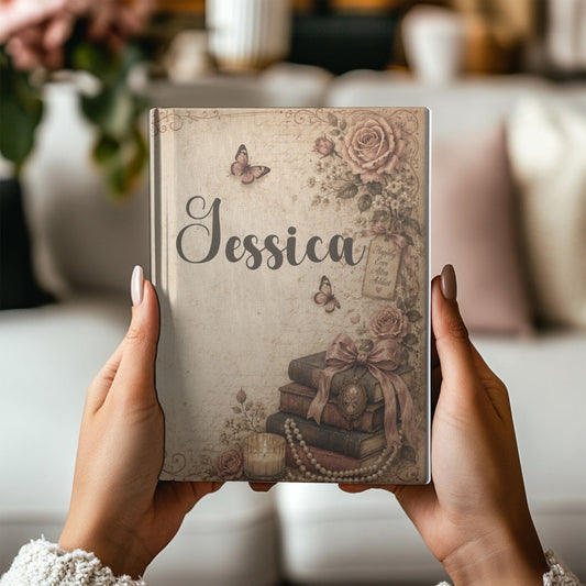 Raised by Romance Novels Personalized Journal, Book Lover Notebook,Romance Reader Writing Journal, BookTok Literary Gift