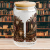 Living My Favorite Love Story Glass Cup, Book Lover Iced Coffee Cup, Romance Reader Gift, BookTok 16 oz Glass Can