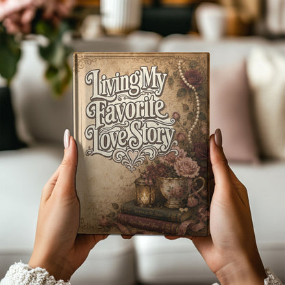 Living My Favorite Love Story Journal, Book Lover Notebook, Romance Reader Journal, BookTok Writing Journal, Literary Gift