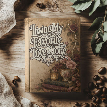 Living My Favorite Love Story Journal, Book Lover Notebook, Romance Reader Journal, BookTok Writing Journal, Literary Gift