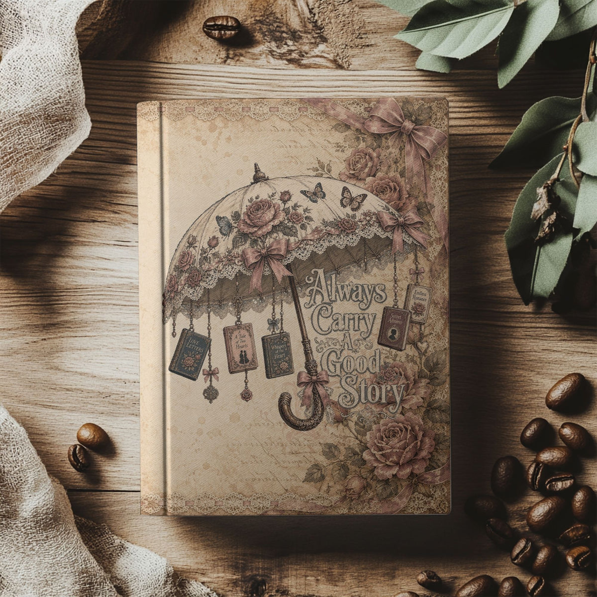 Always Carry a Good Story Journal, Book Lover Notebook, Romance Reader Journal, BookTok Writing Journal, Literary Gift