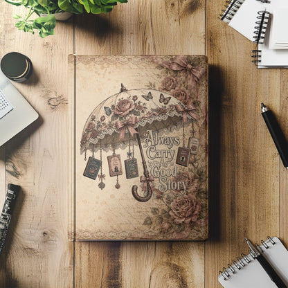 Always Carry a Good Story Journal, Book Lover Notebook, Romance Reader Journal, BookTok Writing Journal, Literary Gift