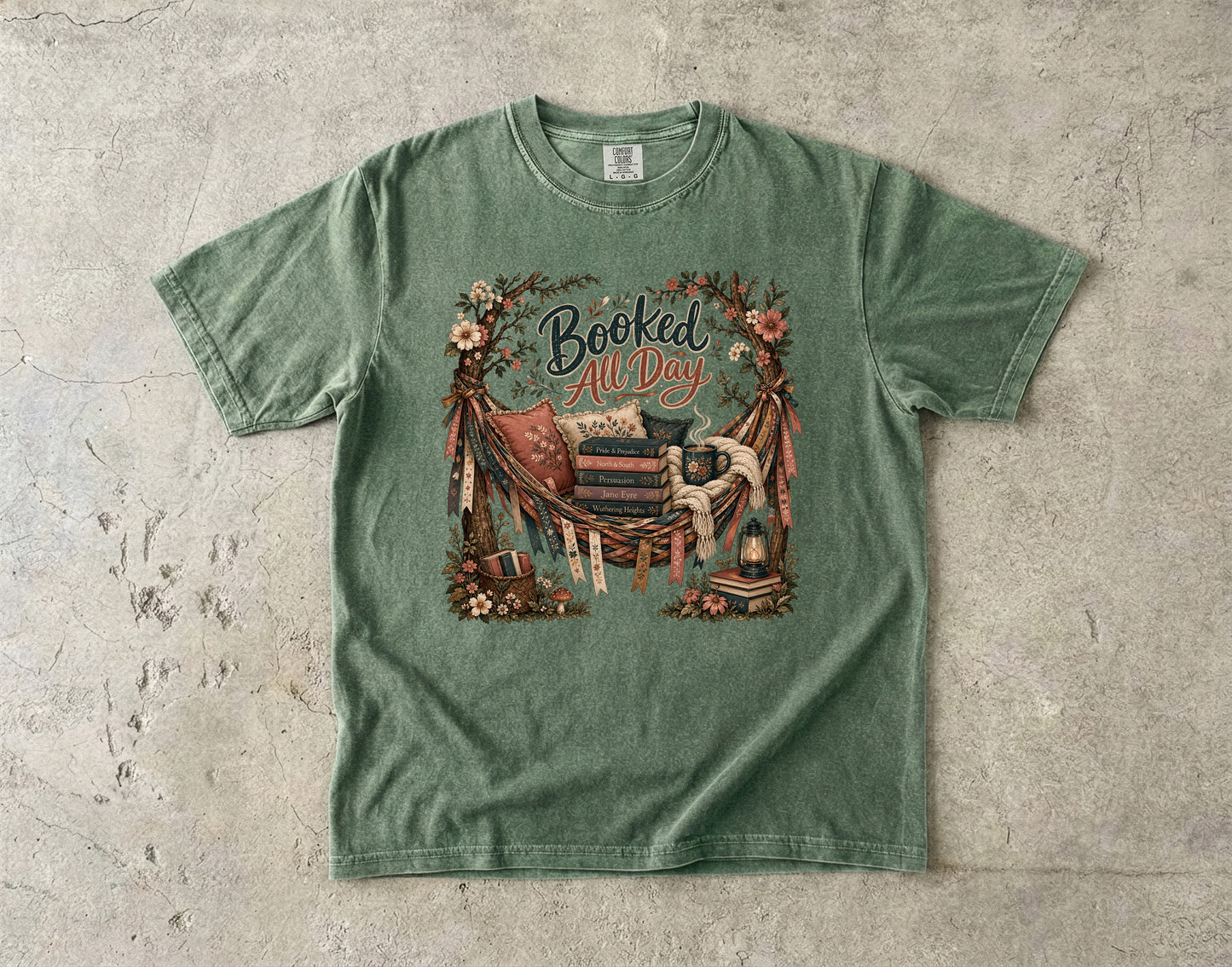 Booked All Day Shirt, Book Lover Graphic Tee, Reading Shirt, Cozy Bookish Apparel, BookTok Shirt, Romance Reader Gift