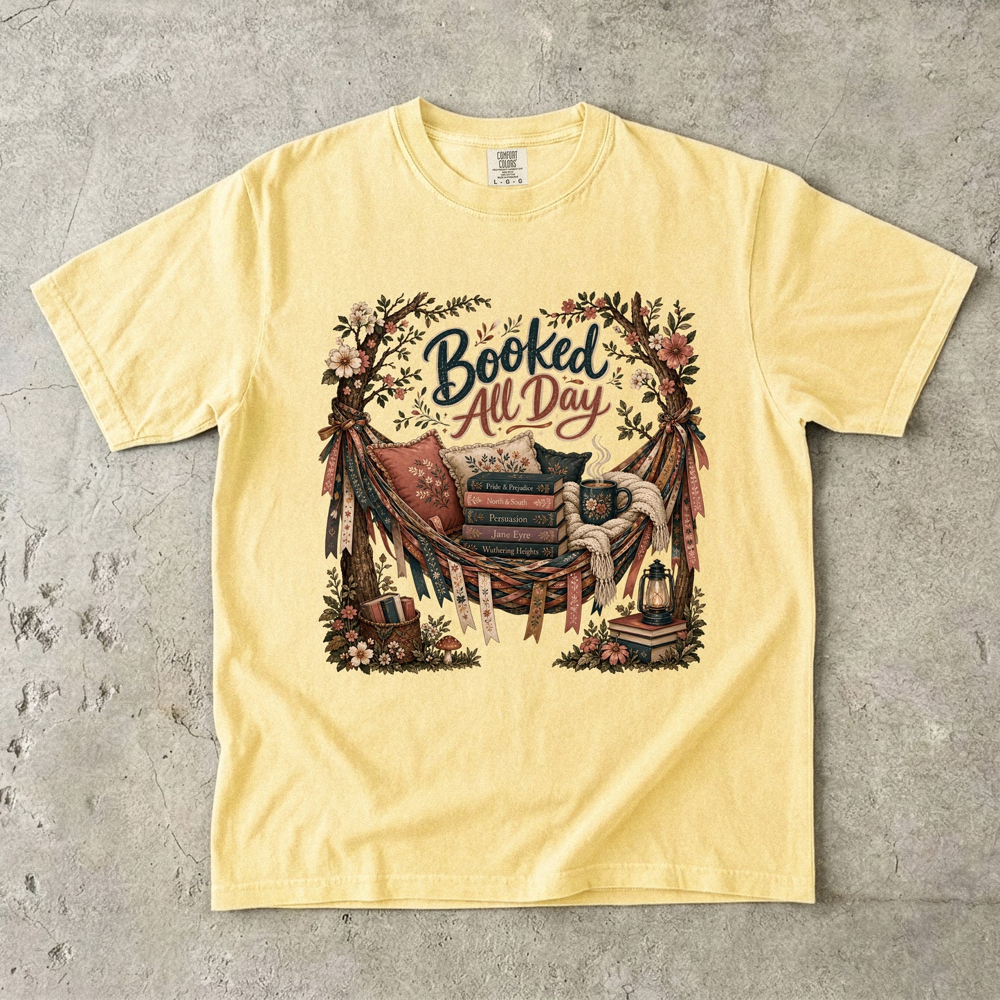 Booked All Day Shirt, Book Lover Graphic Tee, Reading Shirt, Cozy Bookish Apparel, BookTok Shirt, Romance Reader Gift