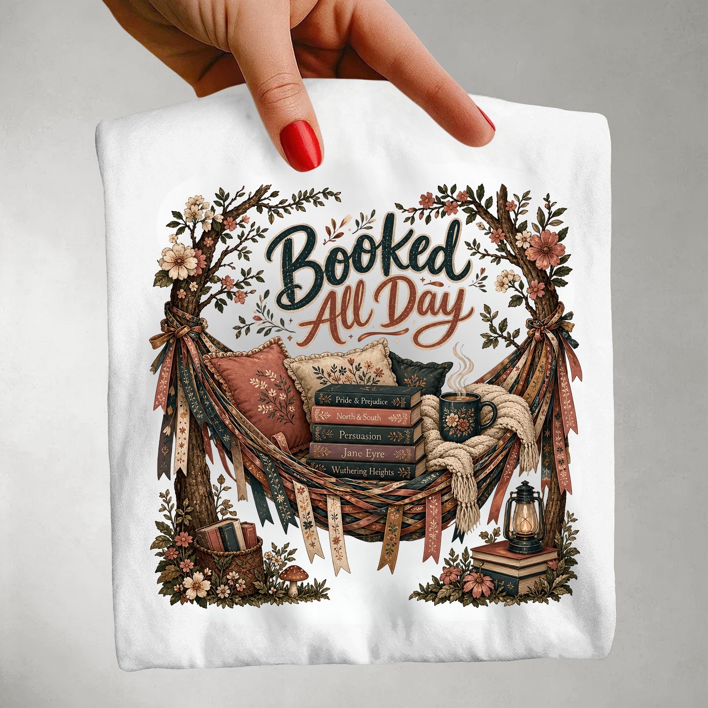 Booked All Day Shirt, Book Lover Graphic Tee, Reading Shirt, Cozy Bookish Apparel, BookTok Shirt, Romance Reader Gift