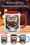 Booked All Day Personalized Mug, Custom Book Lover Coffee Mug, Reading Mug, BookTok Gift, Cozy Reader Cup, Literary Mug