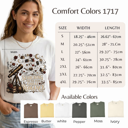 Searching for the Next Great Romance Shirt, Book Lover Graphic Tee, Romance Reader Shirt, BookTok Apparel, Literary Reader Gift