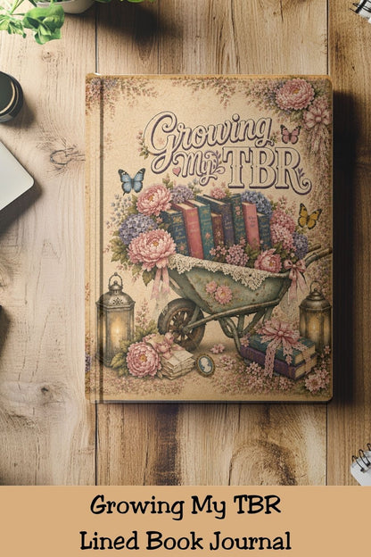 Growing My TBR Journal, Book Lover Notebook, Reading Journal, BookTok Journal, Romance Reader Gift, Literary Notebook