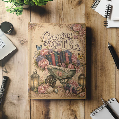 Growing My TBR Journal, Book Lover Notebook, Reading Journal, BookTok Journal, Romance Reader Gift, Literary Notebook