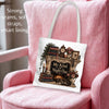 My Kind of Night Out Tote Bag, Book Lover Tote, Cozy Reading Book Bag, Literary Tote, Introvert Reader Gift for Women