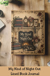 My Kind of Night Out Journal, Book Lover Notebook, Cozy Reading Journal, Vintage Literary Notebook, Gift for Readers