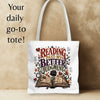 Reading Past My Better Judgment Tote Bag, Funny Book Lover Bag, Romance Reader Bookish Tote