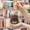 Reading Past My Better Judgment Glass Cup, Book Lover 16 oz Sipper Cup, Romance Reader Gift