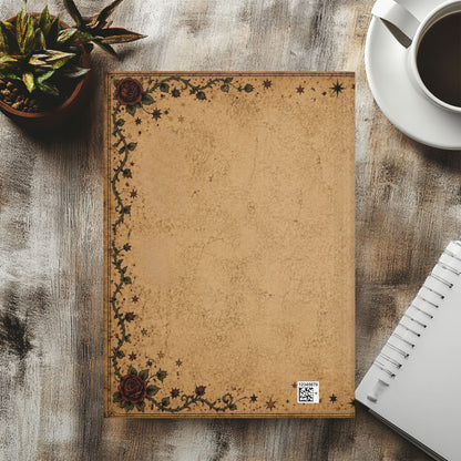 Feral for Fiction Journal, Book Lover Notebook, Romance Reader Journal, Dark Bookish Writing Journal, Literary Gift