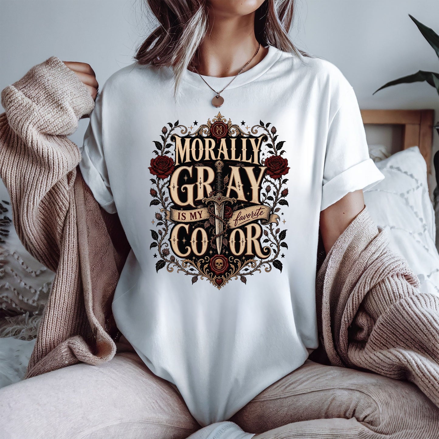 Morally Gray Is My Favorite Color Book Lover Shirt