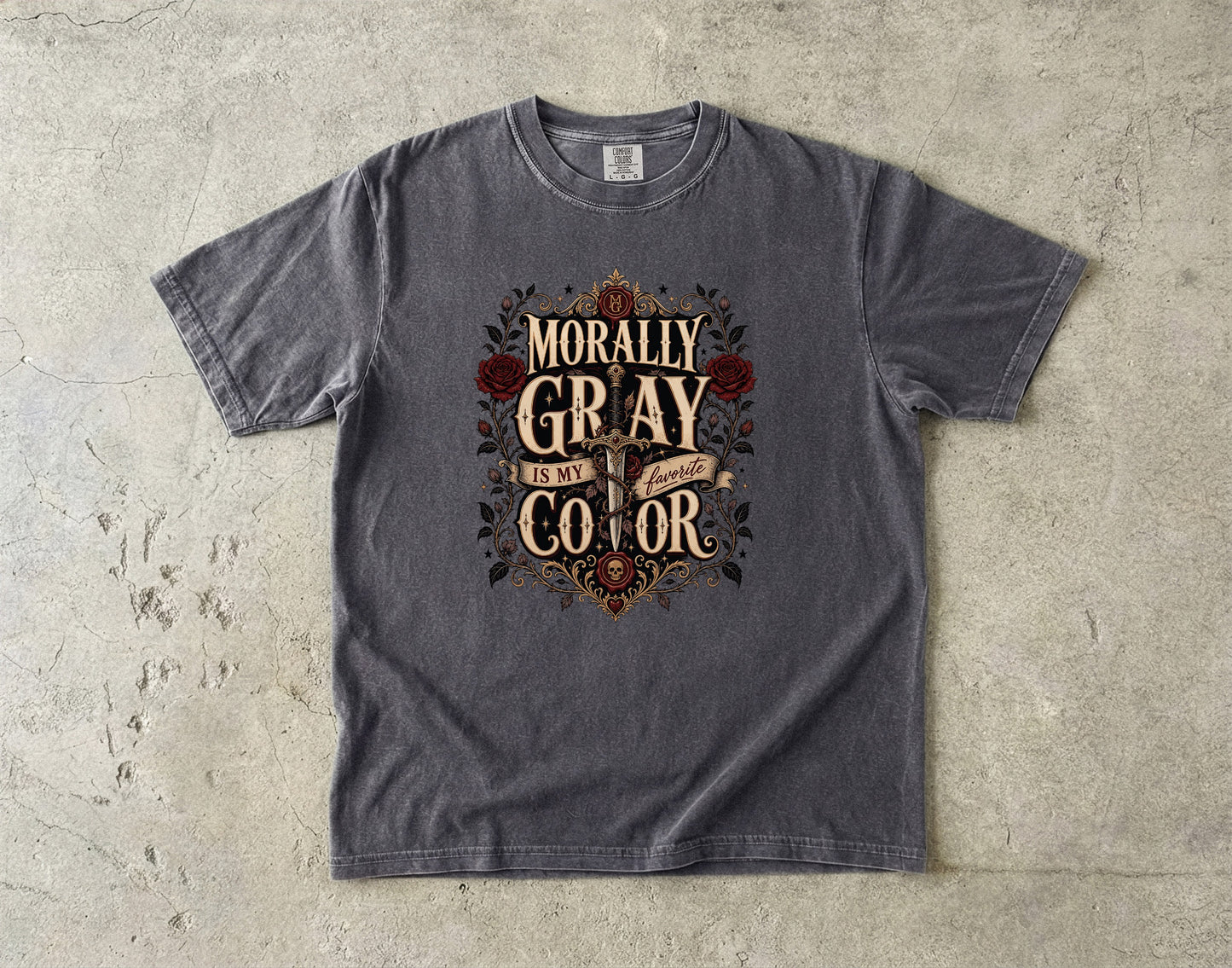 Morally Gray Is My Favorite Color Book Lover Shirt