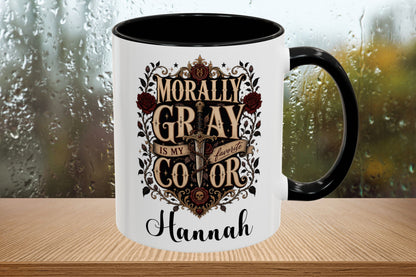 Personalized Morally Gray Is My Favorite Color Book Lover Mug
