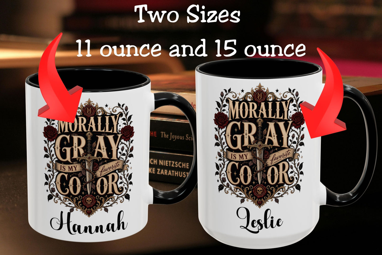 Personalized Morally Gray Is My Favorite Color Book Lover Mug