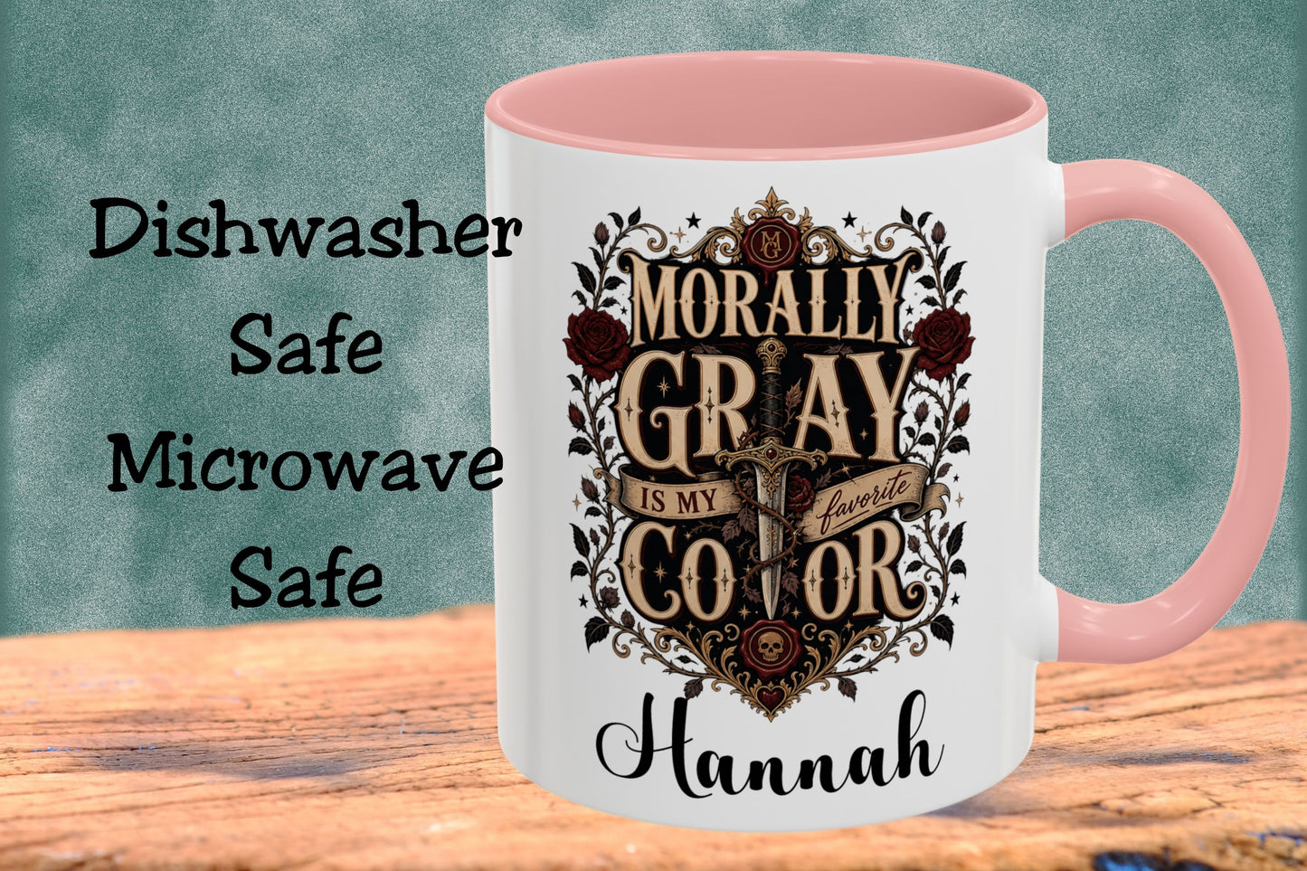 Personalized Morally Gray Is My Favorite Color Book Lover Mug