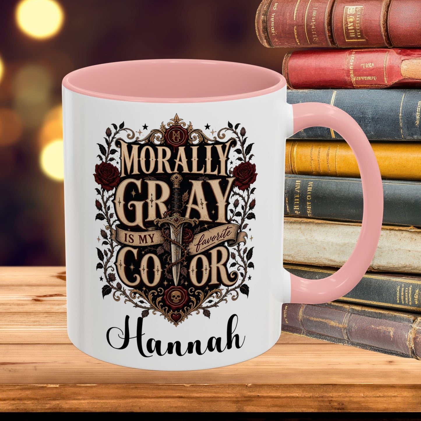 Personalized Morally Gray Is My Favorite Color Book Lover Mug