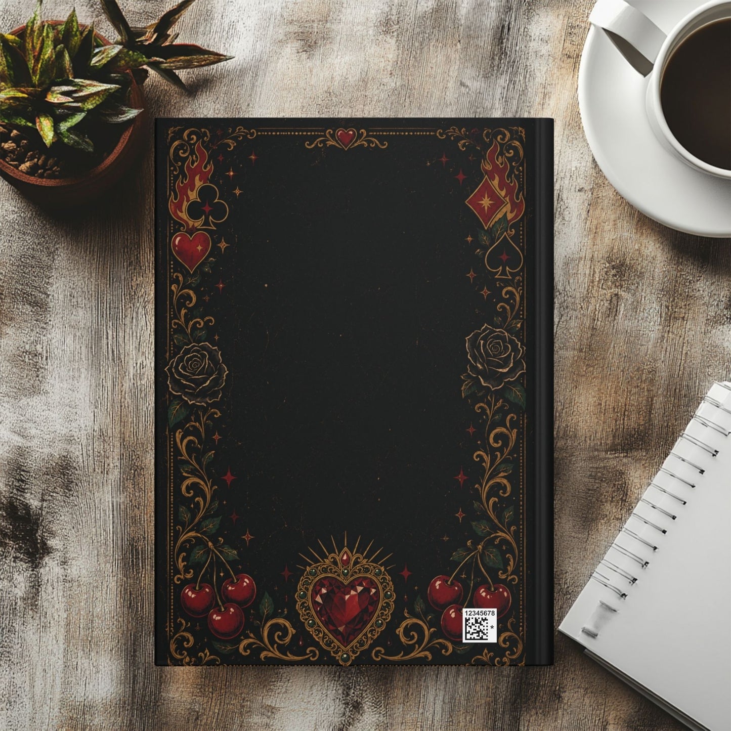 Personalized All Bets on the Villain TBR Journal, Dark Romance Reading Journal, Custom Book Lover Notebook