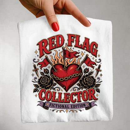 Red Flag Collector Fictional Edition Shirt, Dark Romance Reader Tee, Book Lover Shirt, Bookish Graphic Tee