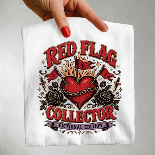 Red Flag Collector Fictional Edition Shirt, Dark Romance Reader Tee, Book Lover Shirt, Bookish Graphic Tee