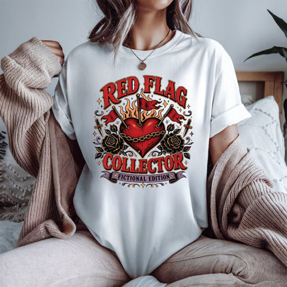 Red Flag Collector Fictional Edition Shirt, Dark Romance Reader Tee, Book Lover Shirt, Bookish Graphic Tee
