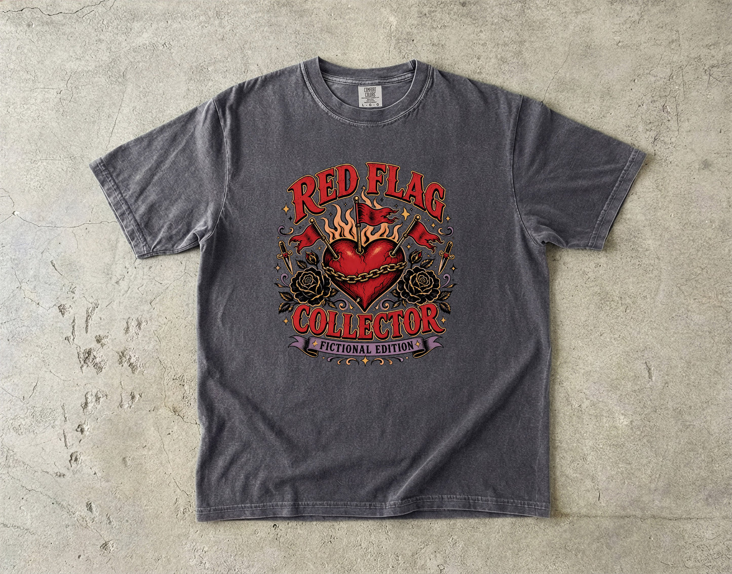 Red Flag Collector Fictional Edition Shirt, Dark Romance Reader Tee, Book Lover Shirt, Bookish Graphic Tee