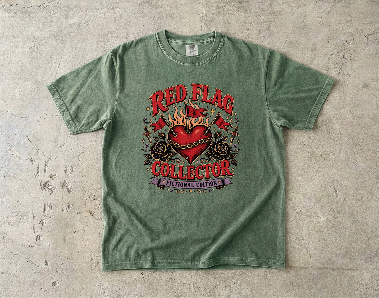 Red Flag Collector Fictional Edition Shirt, Dark Romance Reader Tee, Book Lover Shirt, Bookish Graphic Tee