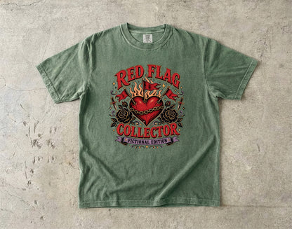 Red Flag Collector Fictional Edition Shirt, Dark Romance Reader Tee, Book Lover Shirt, Bookish Graphic Tee