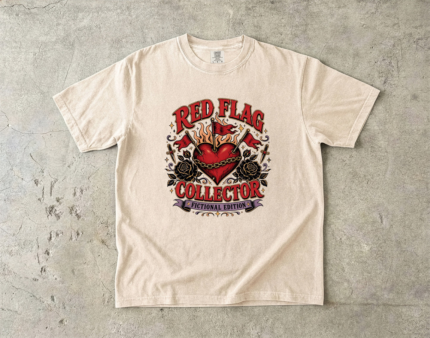 Red Flag Collector Fictional Edition Shirt, Dark Romance Reader Tee, Book Lover Shirt, Bookish Graphic Tee