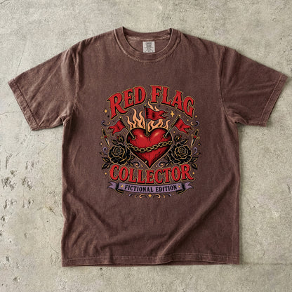 Red Flag Collector Fictional Edition Shirt, Dark Romance Reader Tee, Book Lover Shirt, Bookish Graphic Tee