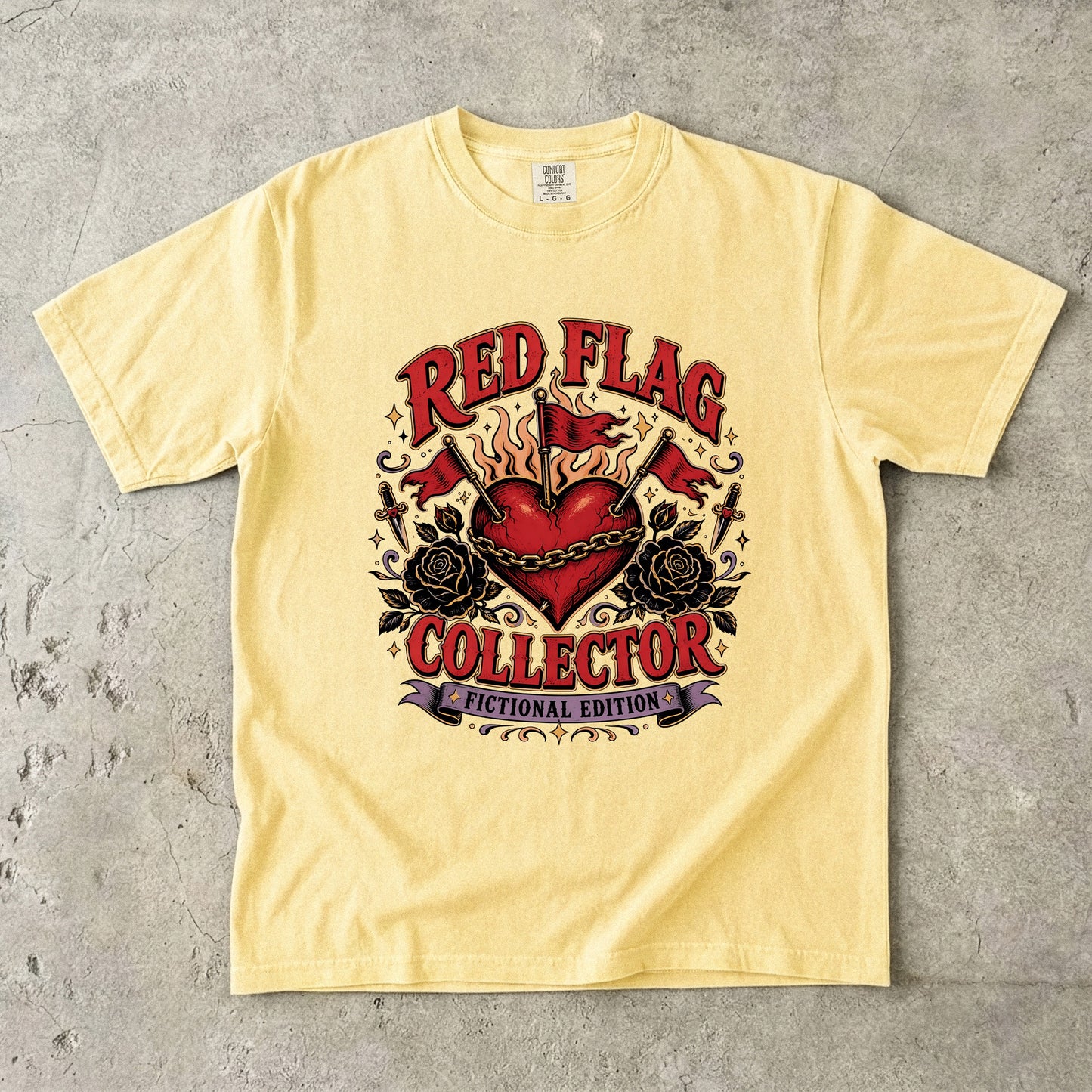 Red Flag Collector Fictional Edition Shirt, Dark Romance Reader Tee, Book Lover Shirt, Bookish Graphic Tee